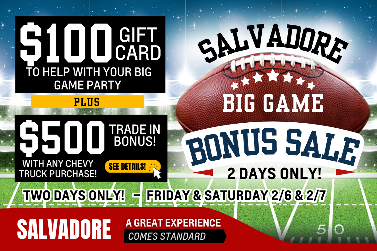 Salvadore Big Game Promotion