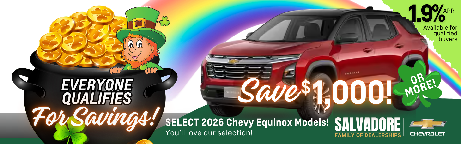 Save on Chevy Equinox at Salvadore!