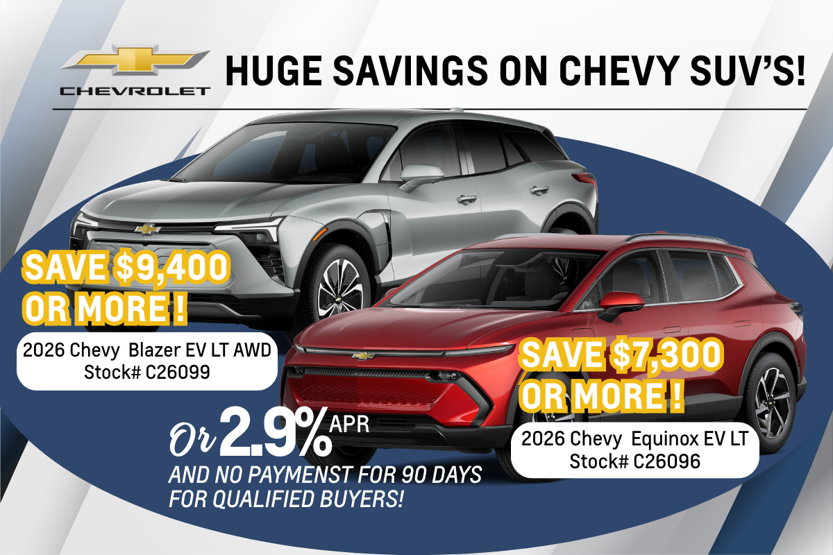 Save on Chevy EV's at Salvadore