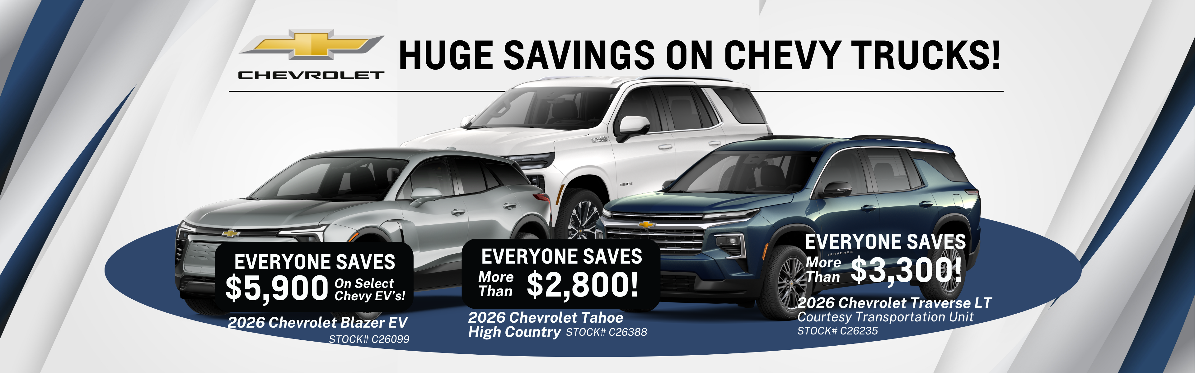 Chevy SUV's at Salvadore Chevrolet