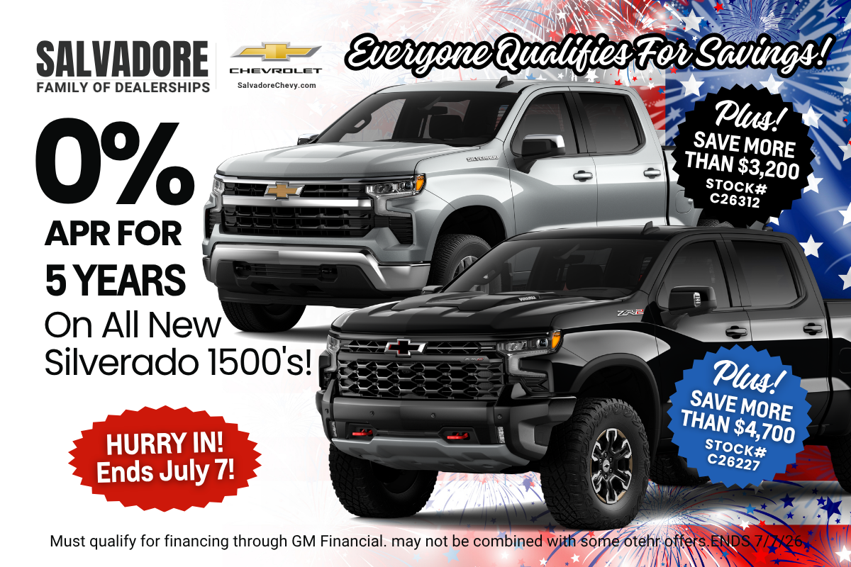 0% On Silverado at Salvadore