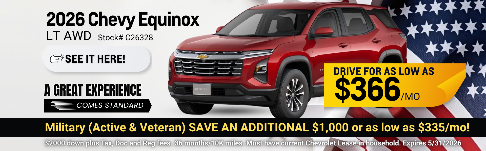 Low Lease Payment Chevy Equinox at Salvadore Chevrolet