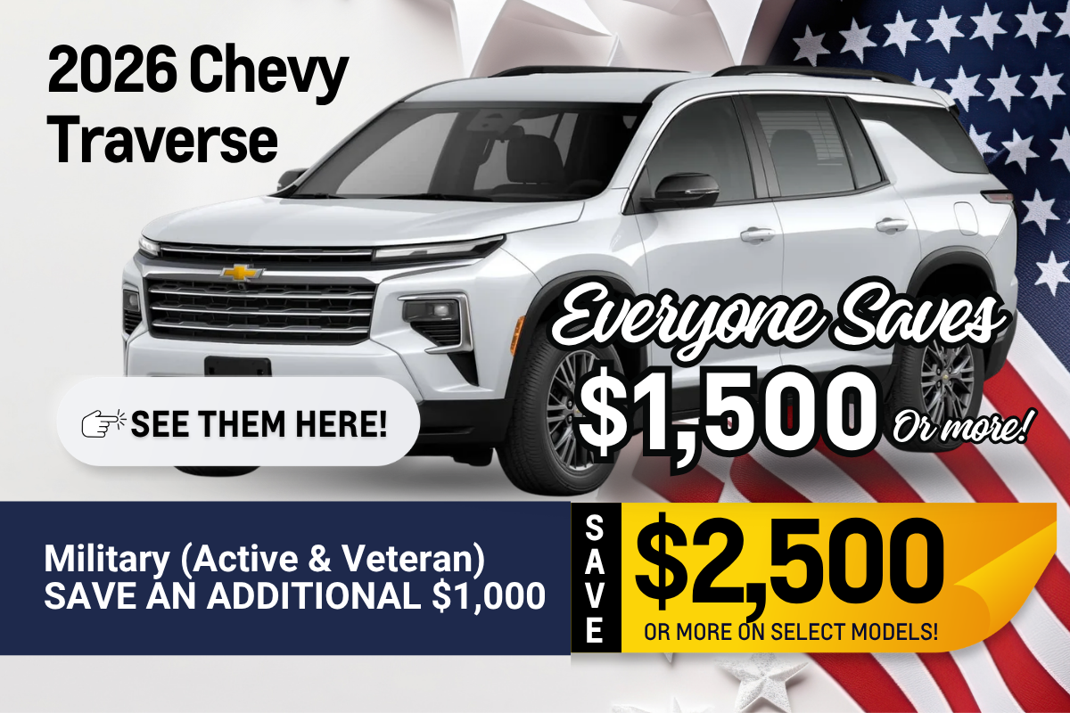 Best Savings on Chevy Traverse at Salvadore Chevrolet